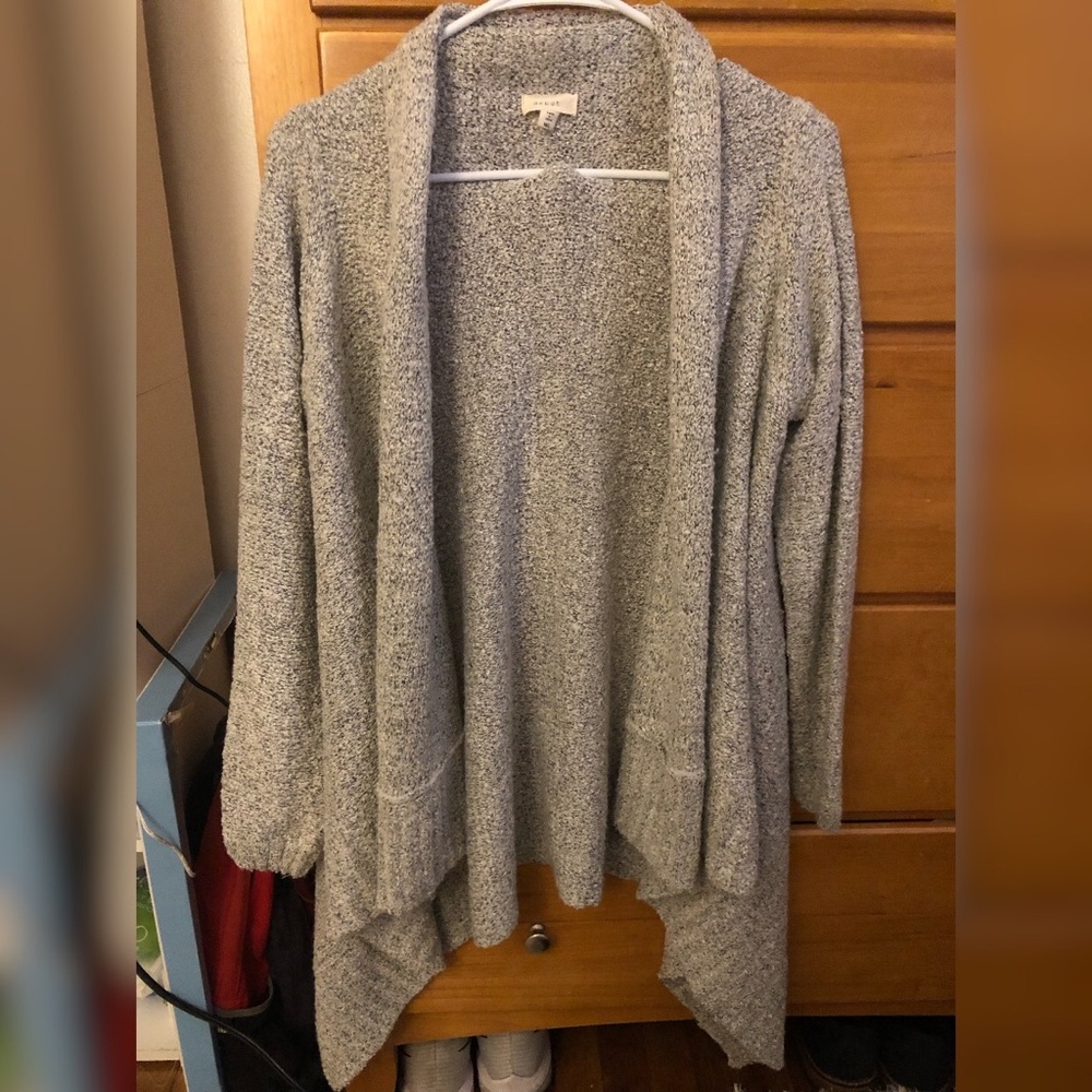 Grey Long Cardigan